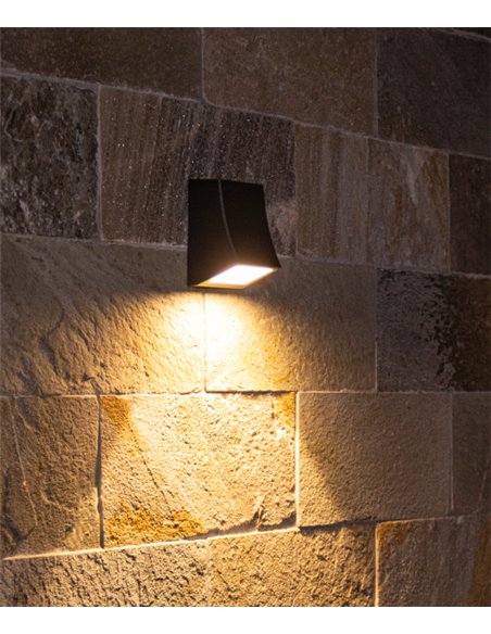 Aplique de pared Slide - Iberlamp - Lámpara de exterior antracita