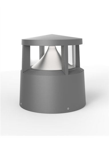 Sobremuro de exterior Alexandria - Iberlamp - Lámpara antracita LED