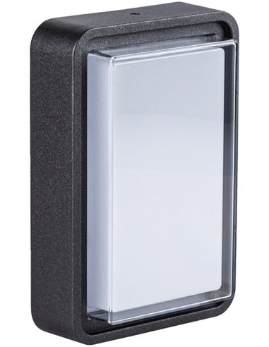 Lámpara de pared/techo Pilot - Iberlamp - Lámpara de exterior, diseño rectangular antracita