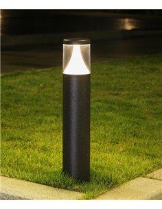 Lámpara baliza de exterior Terra - Iberlamp - Baliza pequeña antracita