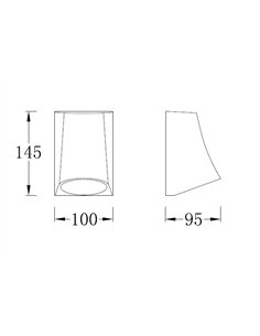 Lámpara de exterior Helio - Iberlamp - Aplique LED antracita 2