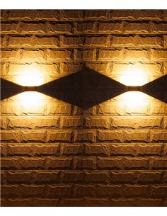 Aplique de exterior Zerouno - Iberlamp - Doble iluminación LED, acabado antracita