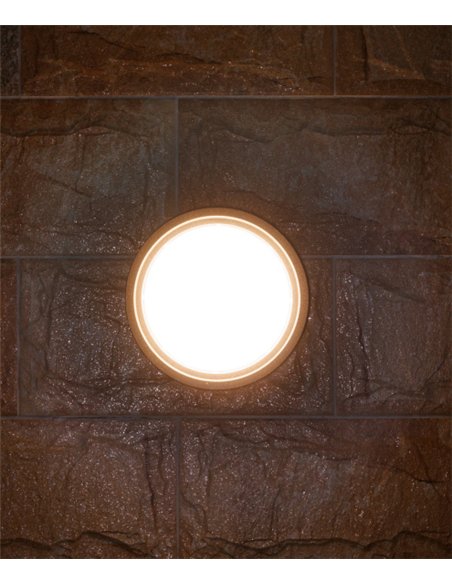 Aplique de pared Pilot - Iberlamp - Lámpara redonda de antracita