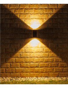 Aplique de exterior Tower - Iberlamp - Doble iluminación LED, acabado antracita