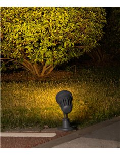 Foco proyector de exterior Cobra - Iberlamp - Lámpara orientable en gris antracita