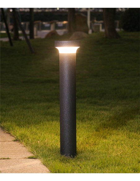 Baliza de exterior Lyon - Iberlamp - Lámpara de exterior (IP65), antracita