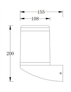 Aplique de exterior Terra - Iberlamp - Lámpara LED de antracita 2
