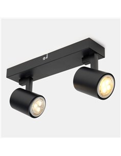 Foco de techo Kaplan - FORLIGHT - Lámpara orientable con 2 luces