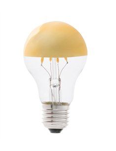Bombilla E27 A60 LED 4W 2700K - Faro - Bombilla espejo oro 2