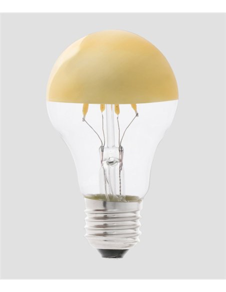 Bombilla E27 A60 LED 4W 2700K - Faro - Bombilla espejo oro