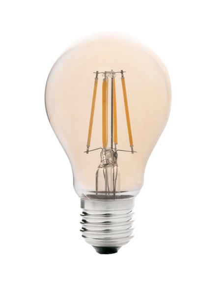 Bombilla E27 LED 4W 2200K - Faro - Bombilla filamento ámbar