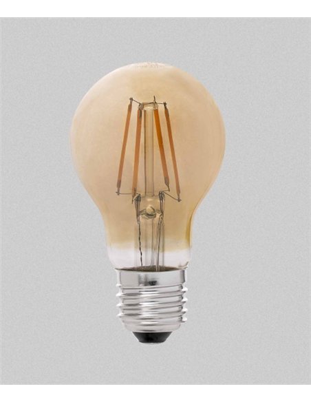 Bombilla E27 LED 4W 2200K - Faro - Bombilla filamento ámbar