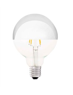 Bombilla E27 G95 LED 4W - Faro - Espejo plata