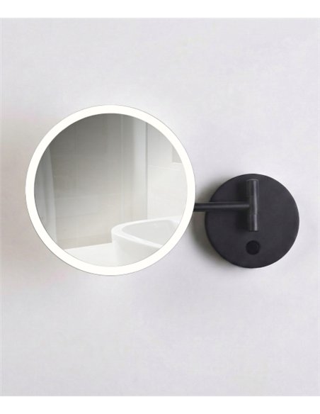 Aplique de pared Boan - ACB - Espejo de aumento con luz para maquillarse