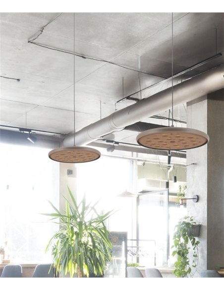 Lámpara colgante Acustic - Mantra - Lámpara acústica con pantalla PET