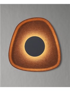 Lámpara de pared Acustic - Mantra - Aplique acústico orgánico, acabado café