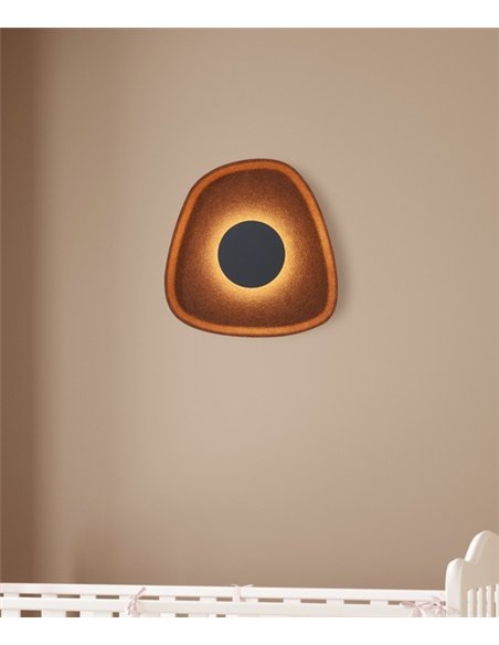 Lámpara de pared Acustic - Mantra - Aplique acústico orgánico, acabado café