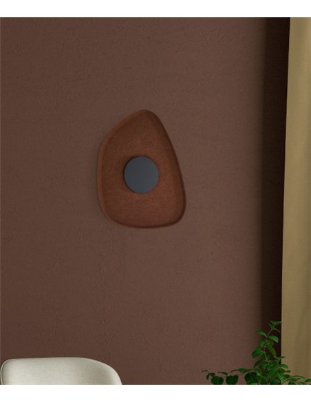 Aplique de pared Acustic - Mantra - Lámpara acústica de diseño orgánico, acabado café