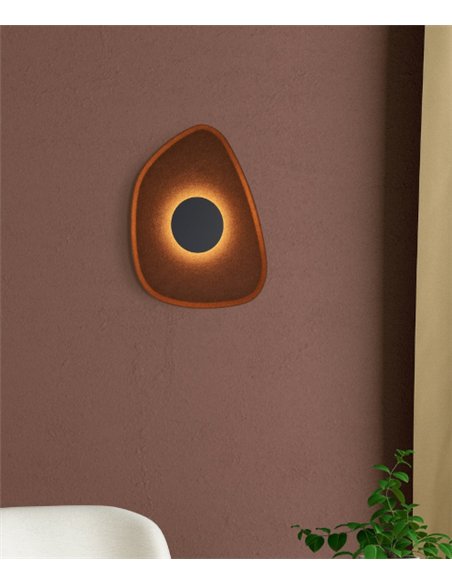 Aplique de pared Acustic - Mantra - Lámpara acústica de diseño orgánico, acabado café