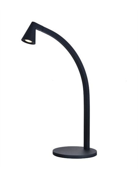 Lámpara de mesa África - Mantra - Lámpara negra curvada