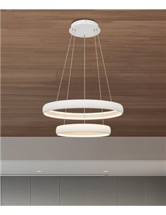 Lámpara colgante Flats - Mantra - Lámpara moderna con doble aro LED