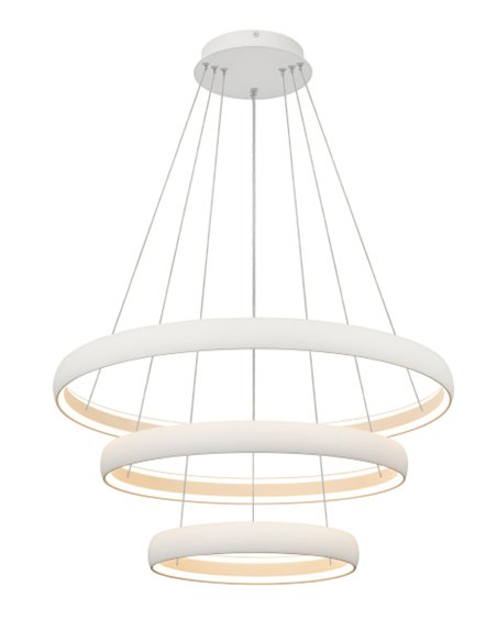 Lámpara colgante Flats - Mantra - Lámpara LED de diseño con triple aro luminoso