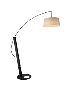 Lámpara de pie Ricca - Mantra - Lámpara moderna tipo arco con pantalla textil 2