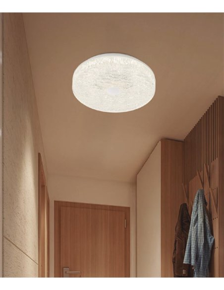 Plafón de techo Frozen - Mantra - Lámpara circular con luz regulable y mando