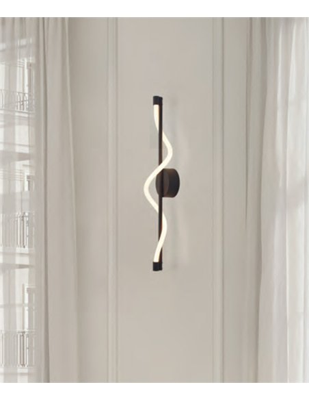 Aplique de pared Fugaz - Mantra - Aplique LED moderno de diseño espiral