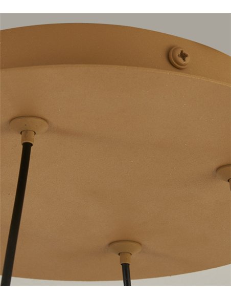 Plafón de techo Andrómeda - Mantra - Colgante circular de vidrio con múltiples luces