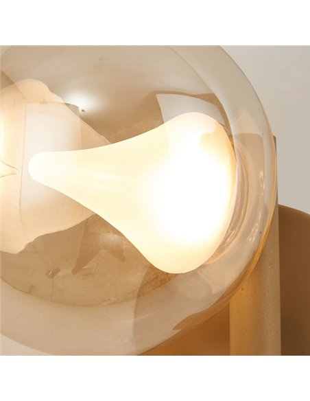 Aplique de pared Andrómeda - Mantra - Aplique moderno con esfera de vidrio