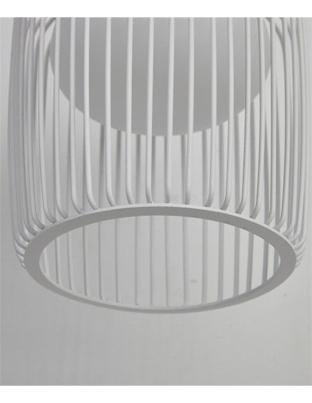 Lámpara colgante Dubai - Mantra - Lámpara de cristal con estructura metálica tipo jaula