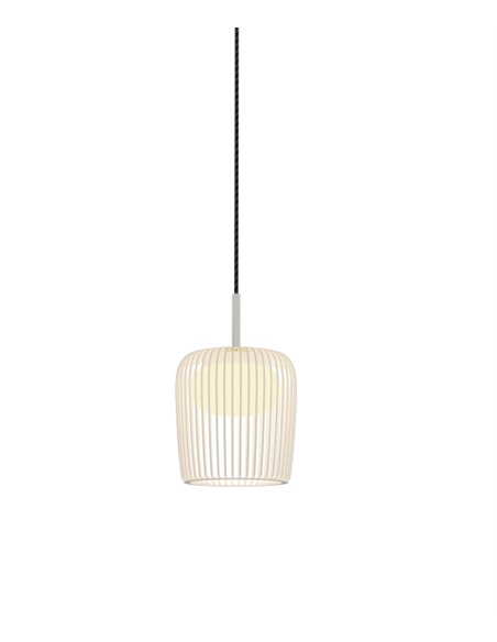 Lámpara colgante Dubai - Mantra - Lámpara de cristal con estructura metálica tipo jaula