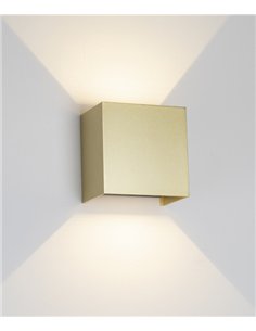 Aplique de pared Davos 20W - Mantra - Lámpara LED cuadrada con haz de luz regulable