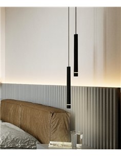 Lámpara colgante Split - Mantra - Lámpara LED cilíndrica de diseño moderno