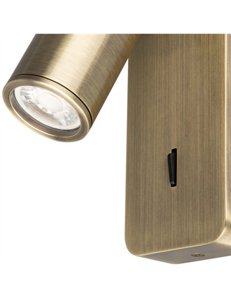 Aplique de pared Notte - Mantra - Foco LED orientable de lectura