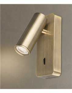 Aplique de pared Notte - Mantra - Foco LED orientable de lectura