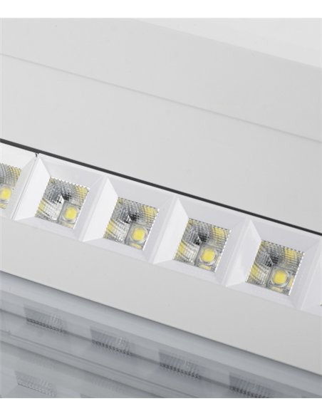 Plafón de techo empotrable Blue Sky - Mantra - Lámpara cuadrada efecto cielo/claraboya