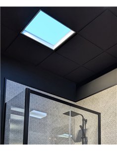 Plafón de techo empotrable Blue Sky - Mantra - Lámpara cuadrada efecto cielo/claraboya