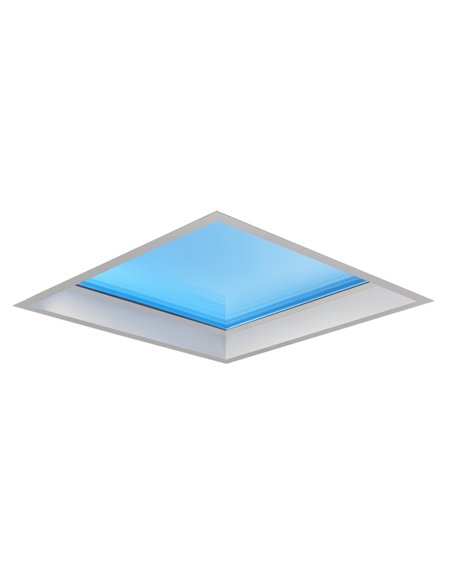 Lámpara de techo empotrable Blue Sky - Mantra - Plafón cuadrado efecto cielo/claraboya
