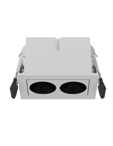 Downlight empotrable Blau - Mantra - Foco de techo empotrable doble