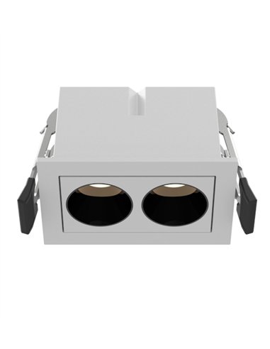 Downlight empotrable Blau - Mantra - Foco de techo empotrable doble