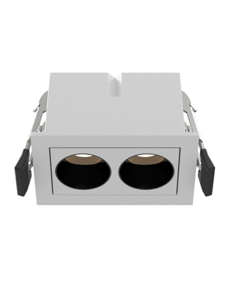 Downlight empotrable Blau - Mantra - Foco de techo empotrable doble