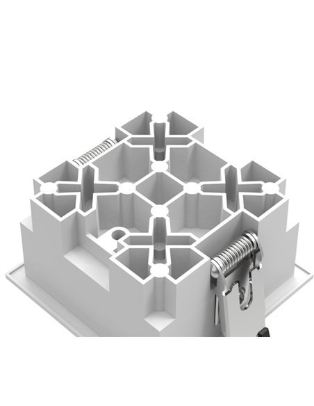 Foco de techo empotrable Blau - Mantra - Foco empotrable cuadrado de 4 luces