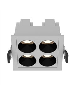 Foco de techo empotrable Blau - Mantra - Foco empotrable cuadrado de 4 luces