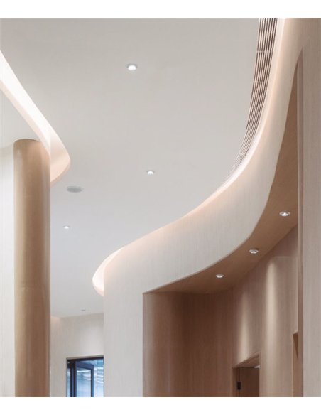 Downlight de techo Cane - Mantra - Foco LED empotrable redondo