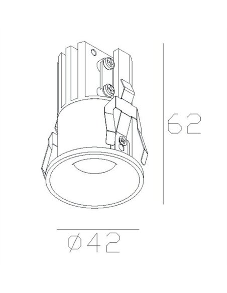 Foco LED empotrable Hurgada - Mantra - Downlight redondo mini
