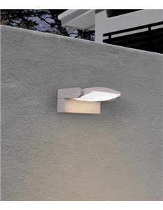 Aplique de pared de exterior Hood - Mantra - Lámpara moderna con cabezal orientable