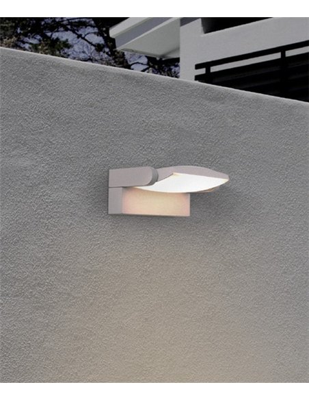 Aplique de pared de exterior Hood - Mantra - Lámpara moderna con cabezal orientable