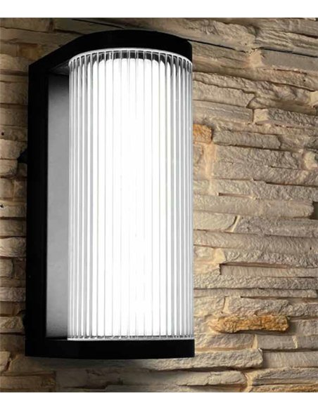 Aplique de pared de exterior Gant - Mantra - Lámpara rectangular para iluminación de fachada